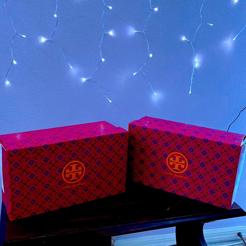 2 tori Burt shoe boxes